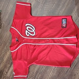 🌟3/$20 Washington Nationals MLB Stausburg 37 Jersey Youth Made in USA